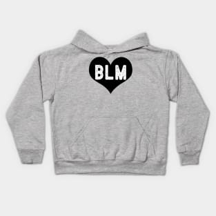 BLM - Black Lives Matter Black Heart Kids Hoodie